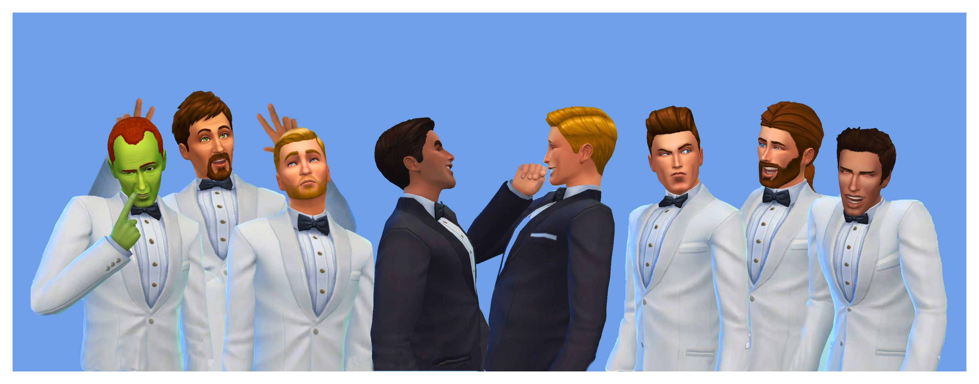Conor and Eddie wedding with goofy attendants.jpg
