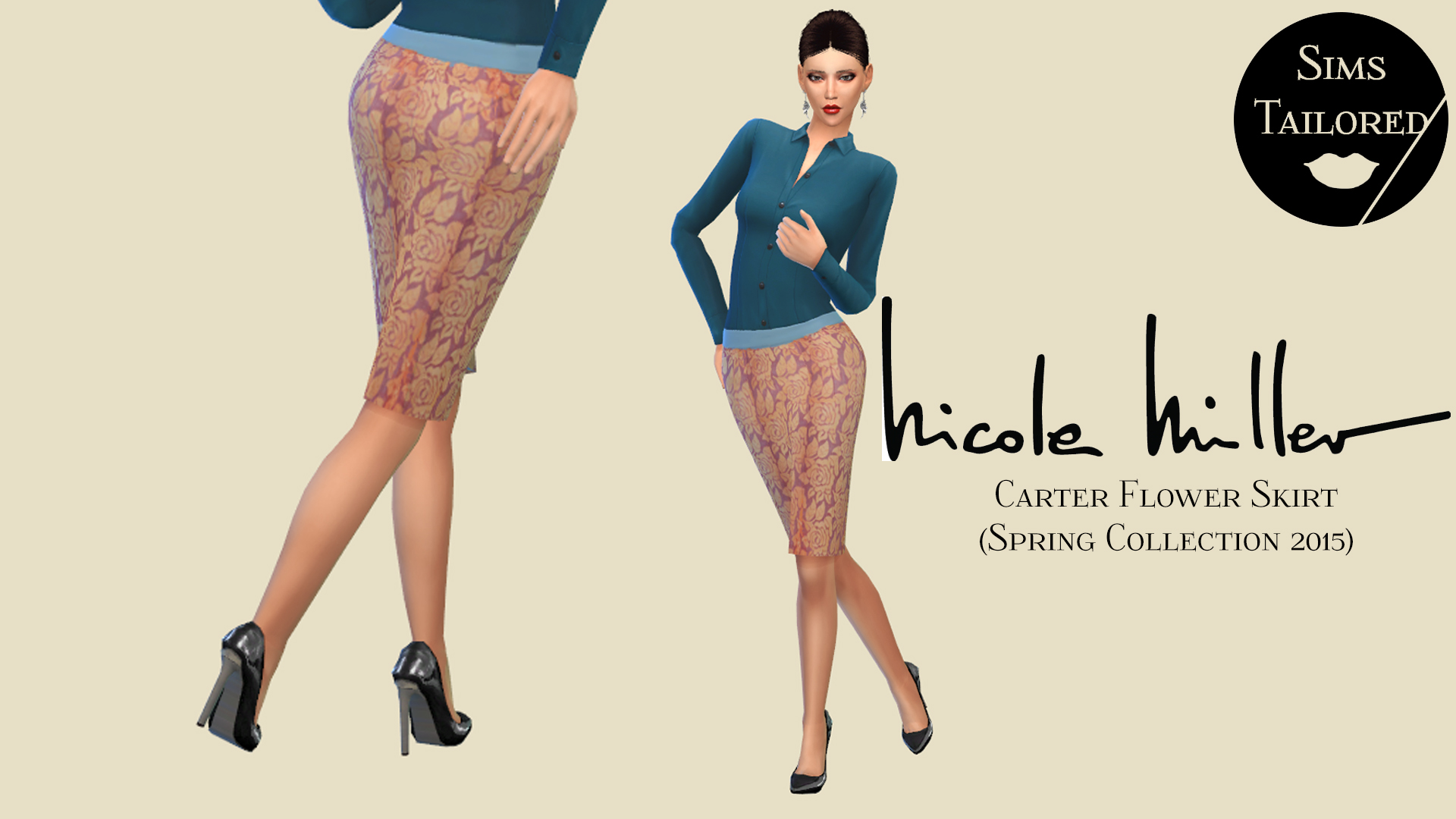 Nicole Miller Carter Flower Skirt.jpg